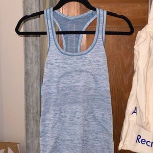Lululemon athletic tank; light blue